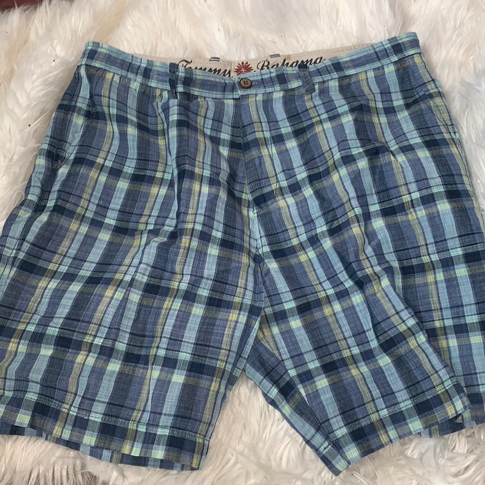 Men’s Tommy bahama plaid linen shorts
